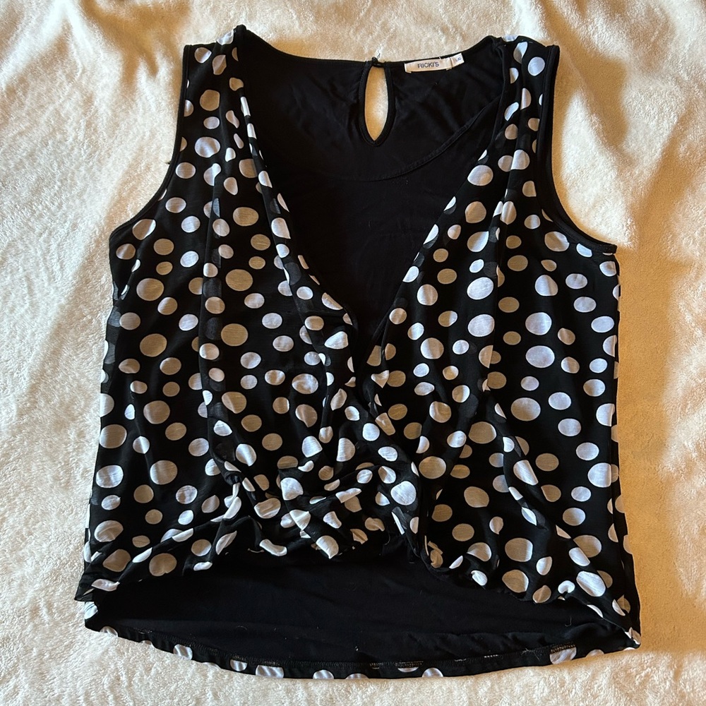 Ricki’s layered polka dot tank size L